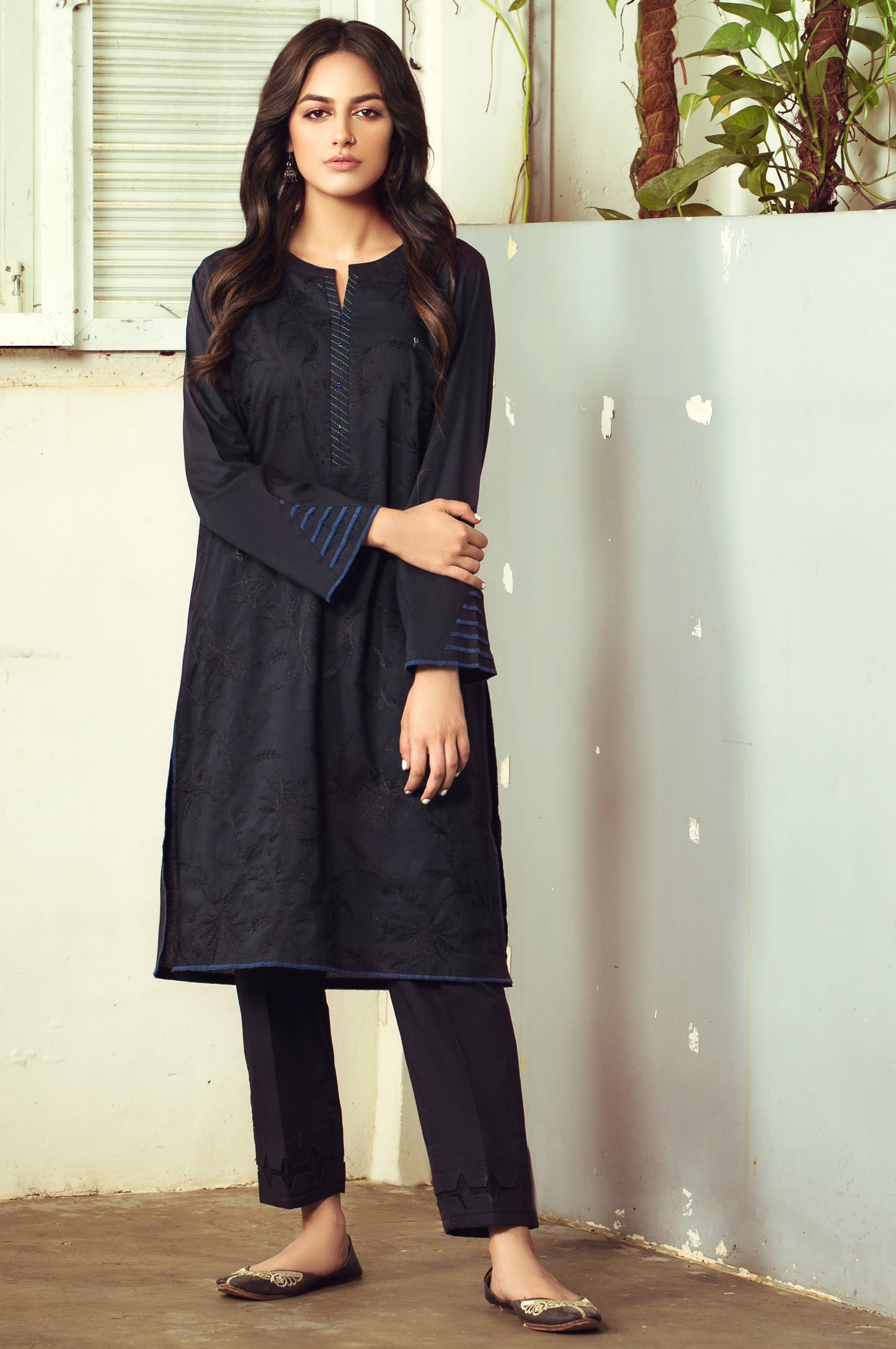 Stitched 1 Piece Embroidered Shirt