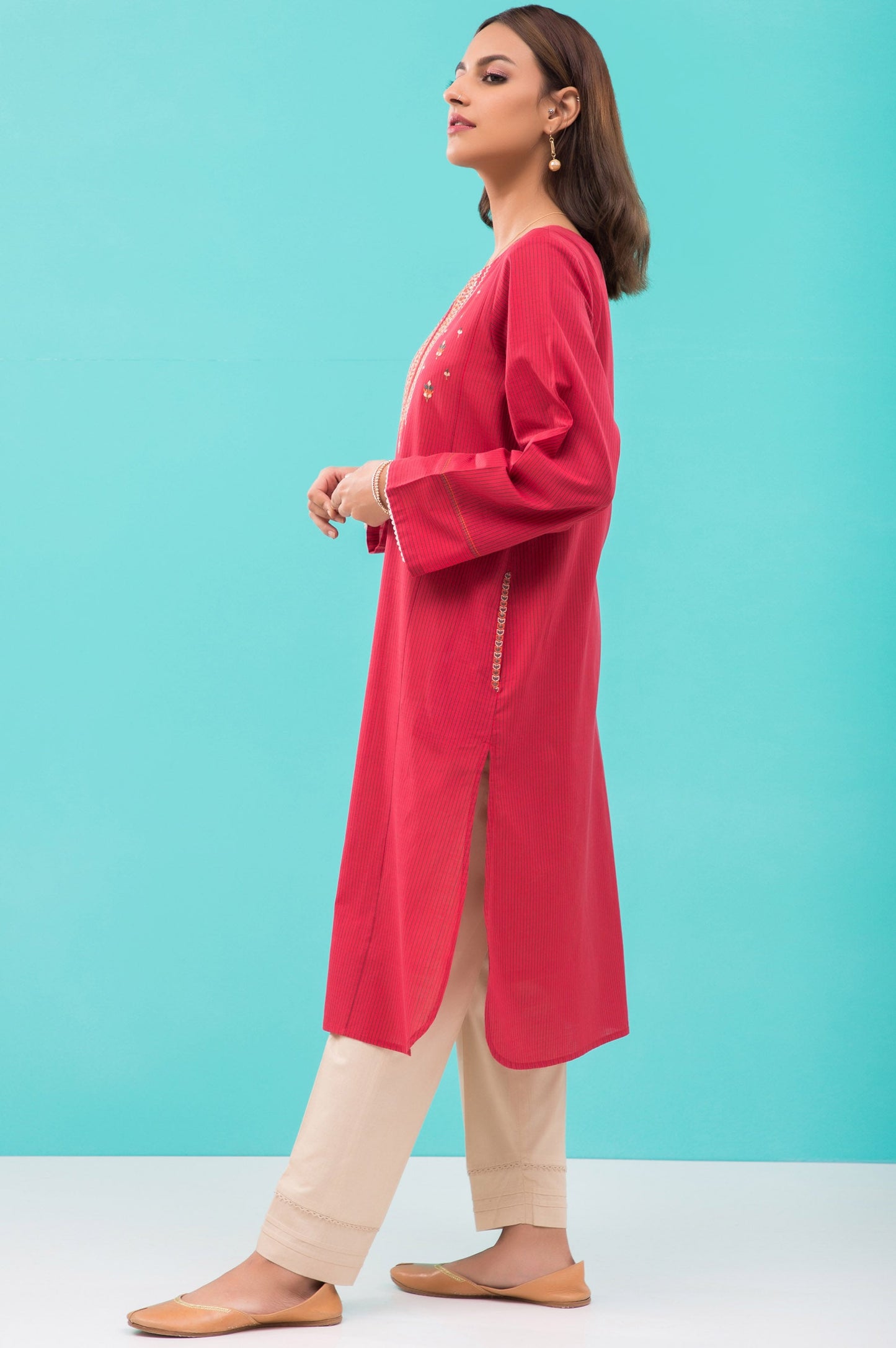 Stitched 1 Piece Embroidered Shirt