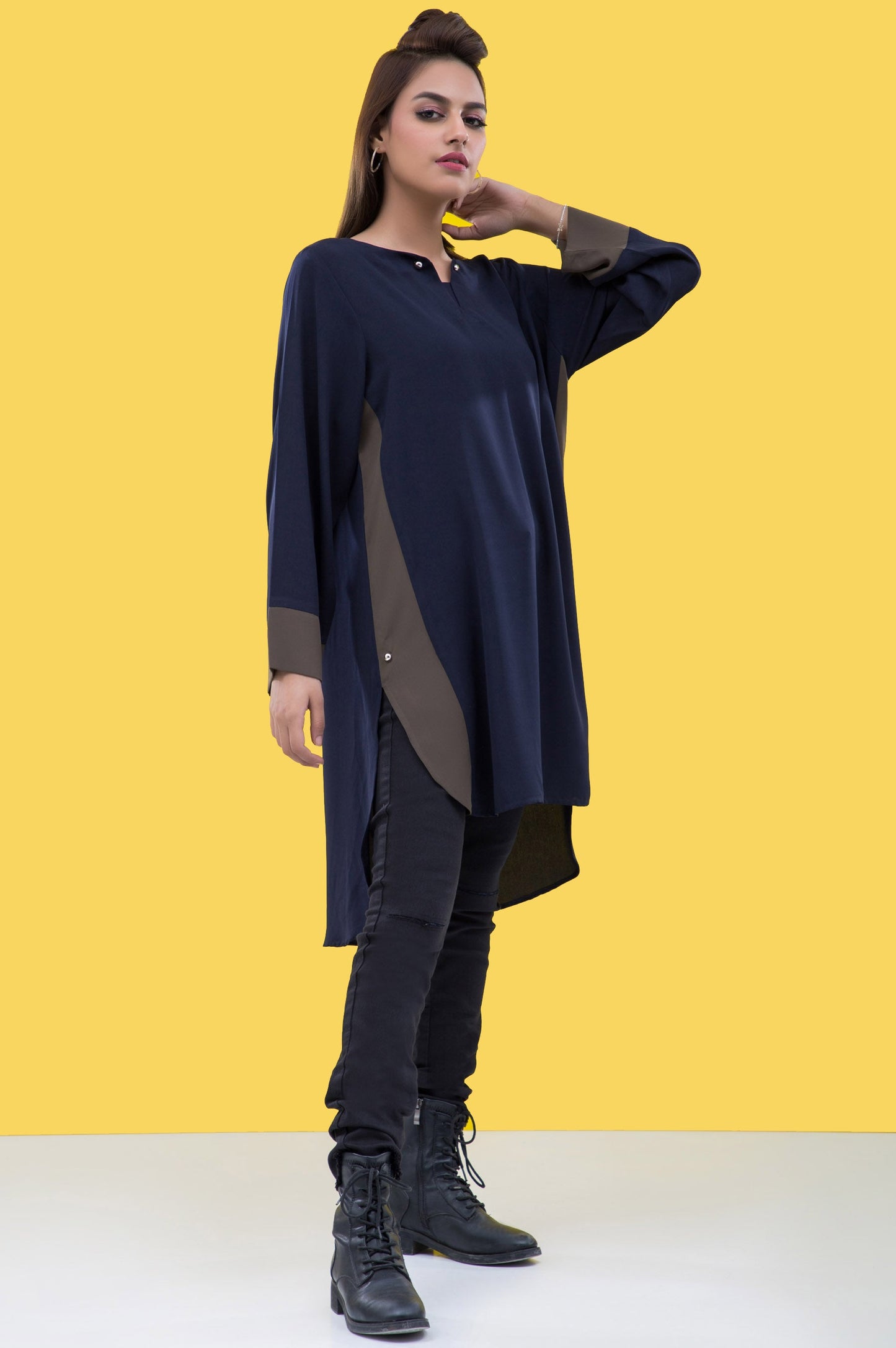 Stitched 1 Piece Embellished Shirt