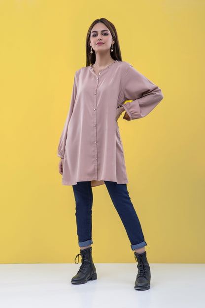 Stitched 1 Piece Embellished Short Top