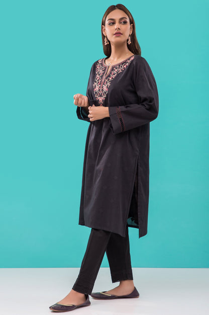 Stitched 1 Piece Embroidered Jacquard Shirt