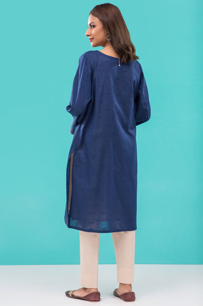 Stitched 1 Piece Embroidered Jacquard Shirt