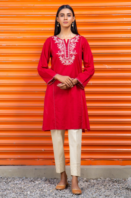 Stitched 1 Piece Embroidered Jacquard Shirt