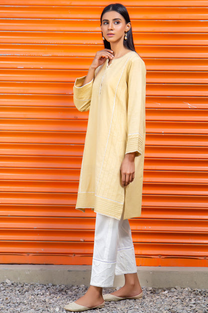 Stitched 1 Piece Embellished Khaddar Shirt