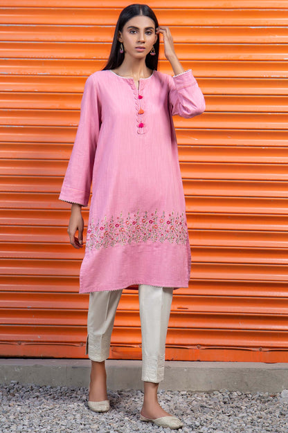 Stitched 1 Piece Embroidered Khaddar Shirt