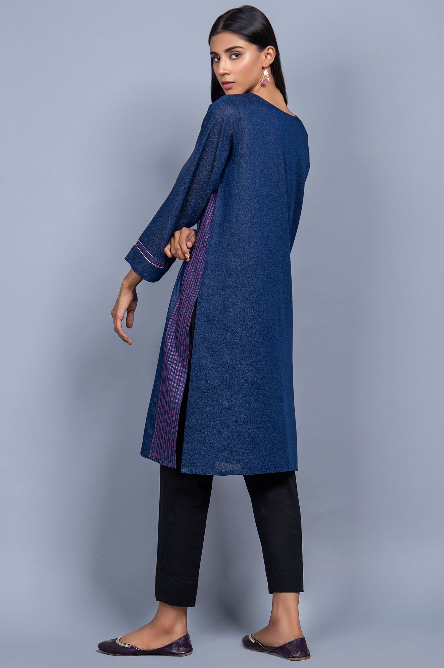 Stitched 1 Piece Embroidered Karandi Shirt