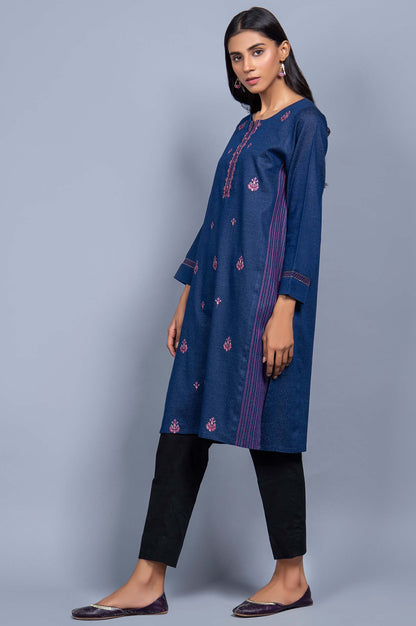 Stitched 1 Piece Embroidered Karandi Shirt