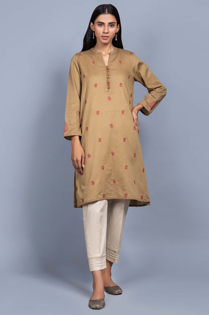 Stitched 1 Piece Embroidered Karandi Shirt