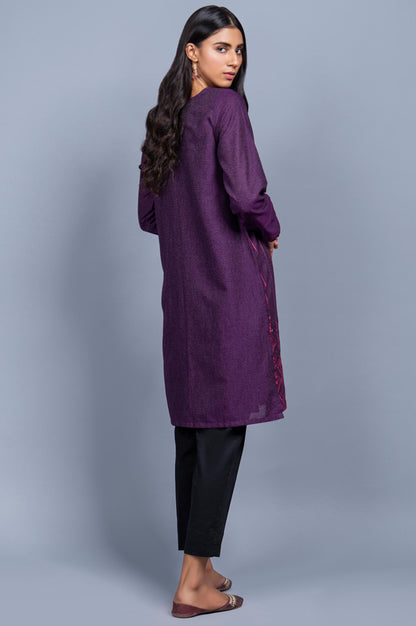 Stitched 1 Piece Embroidered Karandi Shirt