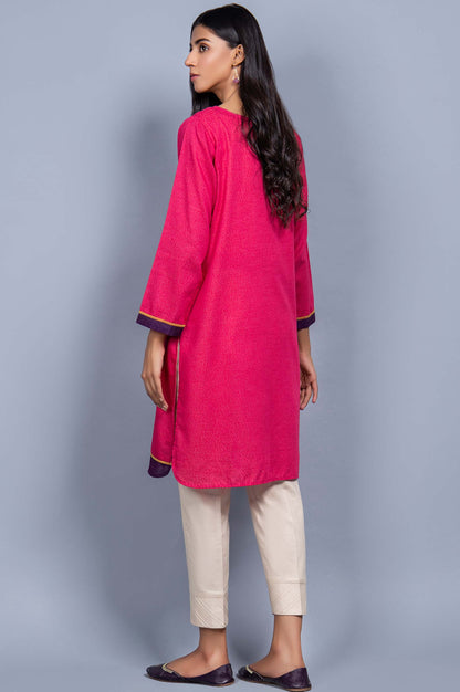 Stitched 1 Piece Embroidered Karandi Shirt