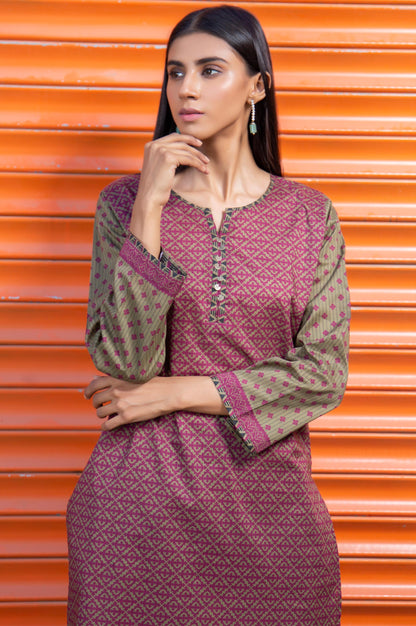 Stitched 1 Piece Embellished Cambric Shirt