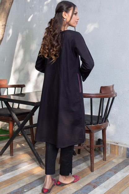 Stitched 1 Piece Embellished Jacquard Shirt