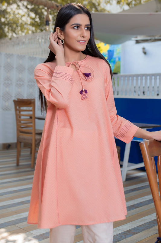 Stitched 1 Piece Embellished Jacquard Shirt