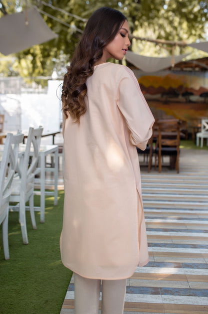 Stitched 1 Piece Embellished Chambray Shirt