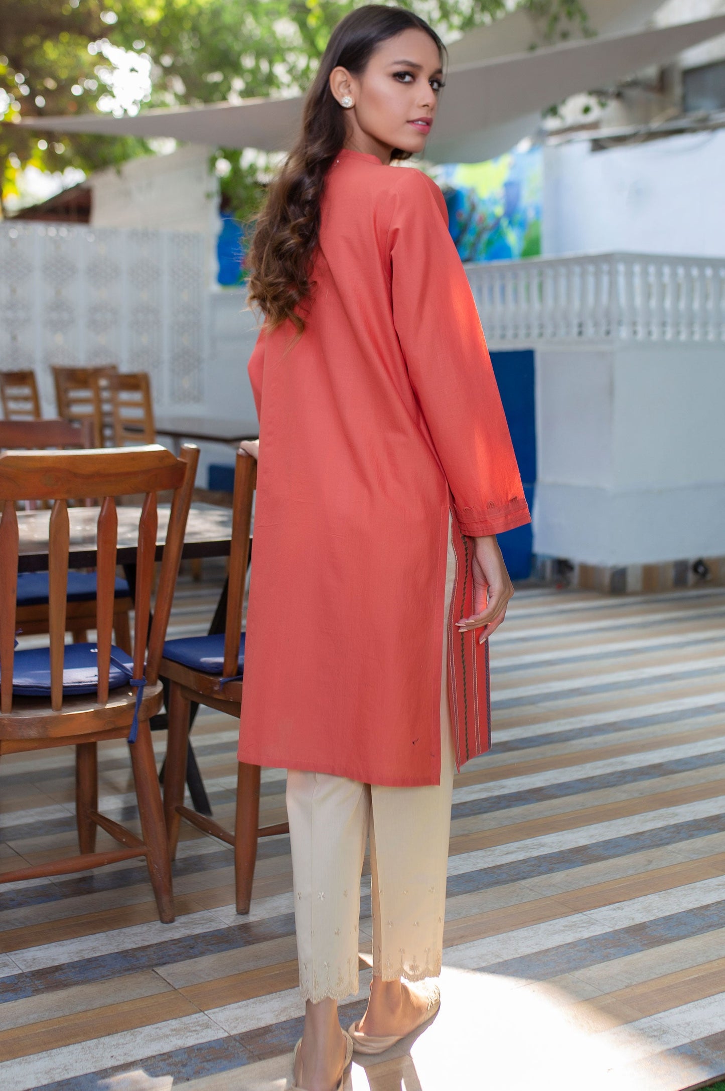 Stitched 1 Piece Embroidered Cambric Shirt