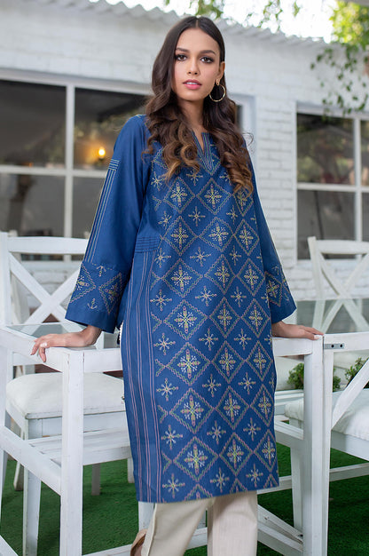 Stitched 1 Piece Embroidered Cambric Shirt