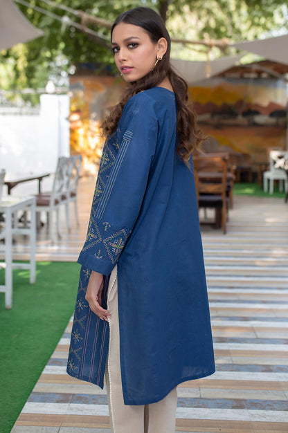 Stitched 1 Piece Embroidered Cambric Shirt