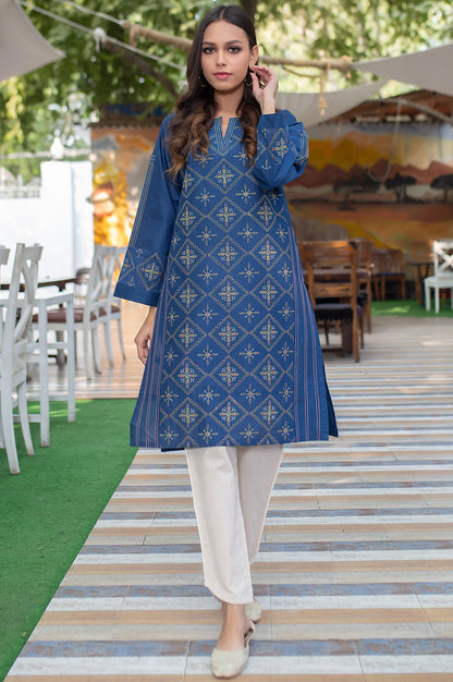 Stitched 1 Piece Embroidered Cambric Shirt