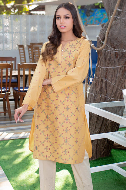 Stitched 1 Piece Embroided Cambric Shirt