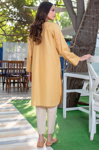 Stitched 1 Piece Embroided Cambric Shirt