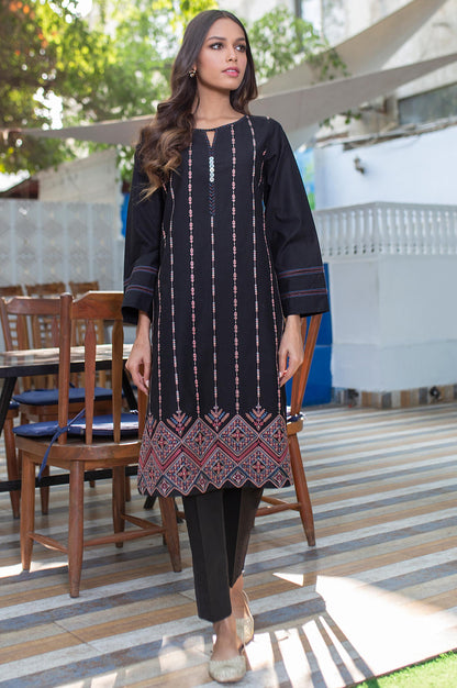 Stitched 1 Piece Embroided Cambric Shirt