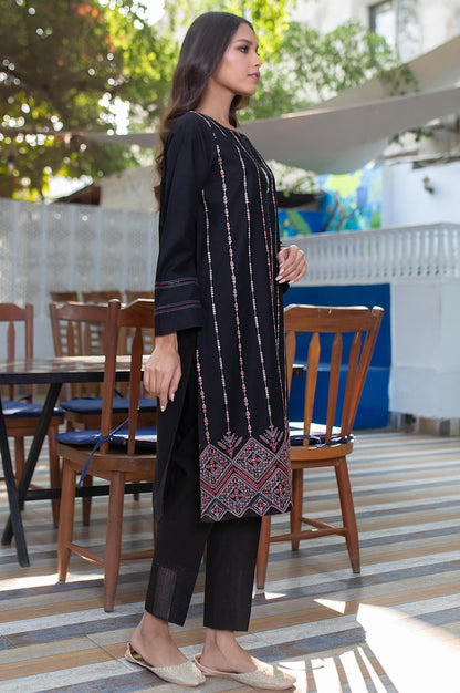 Stitched 1 Piece Embroided Cambric Shirt