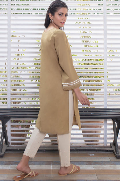 Stitched 1 Piece Embellished Jacquard Shirt