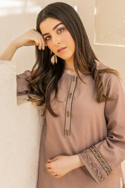 Stitched 1 Piece Embroidered Zari Masoori Shirt