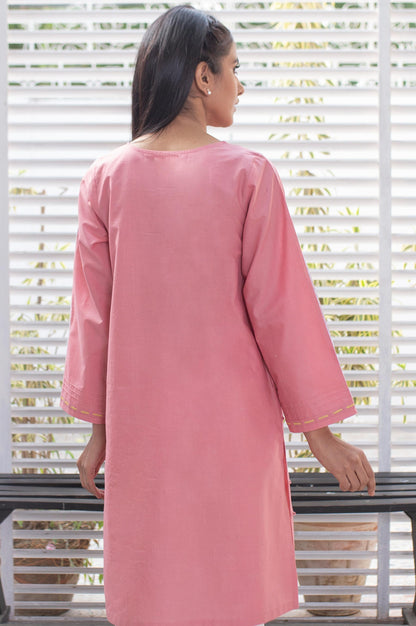 Stitched 1 Piece Embroidered Cambric Shirt