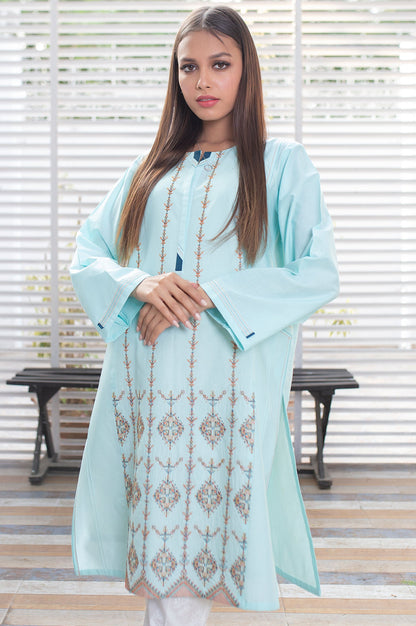 Stitched 1 Piece Embroidered Cambric Shirt