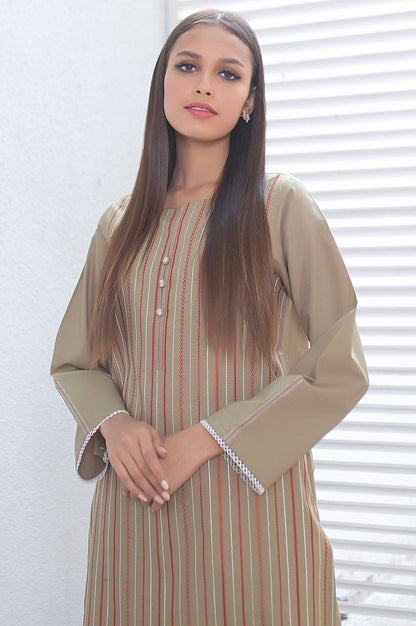 Stitched 1 Piece Embroidered Cambric Shirt