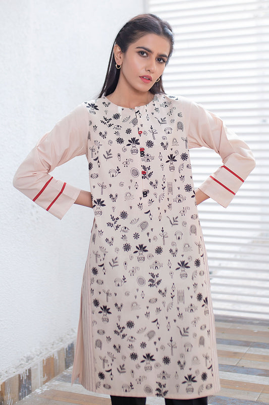 Stitched 1 Piece Embroidered Cambric Shirt