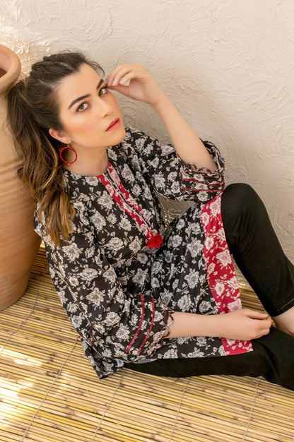 Stitched 1 Piece Digital Printed Lawn Shirt