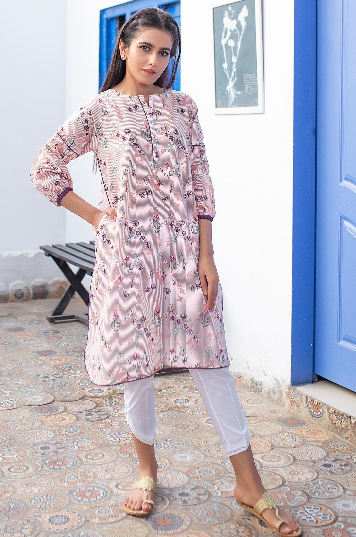 Stitched 1 Piece Digital Printed Lawn Shirt