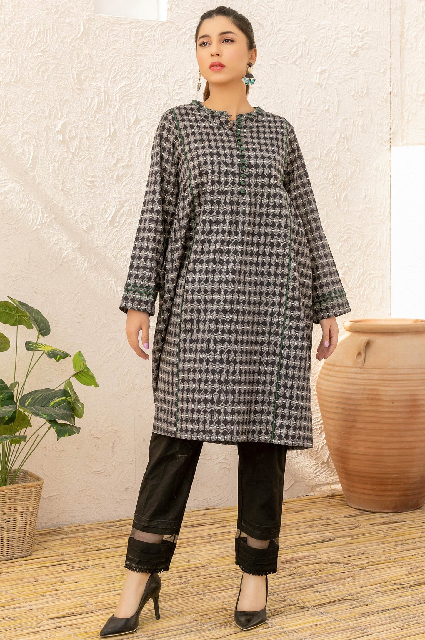 Stitched 1 Piece Digital Printed Lawn Shirt