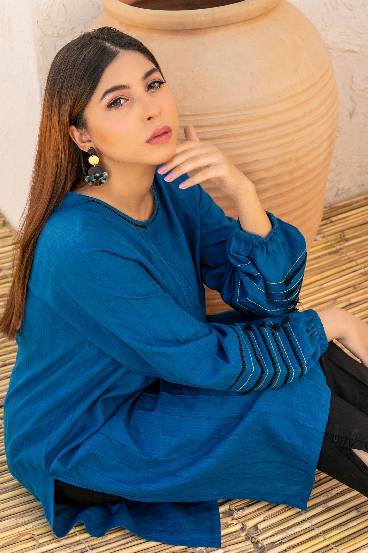 Stitched 1 Piece Dyed Doria Shirt