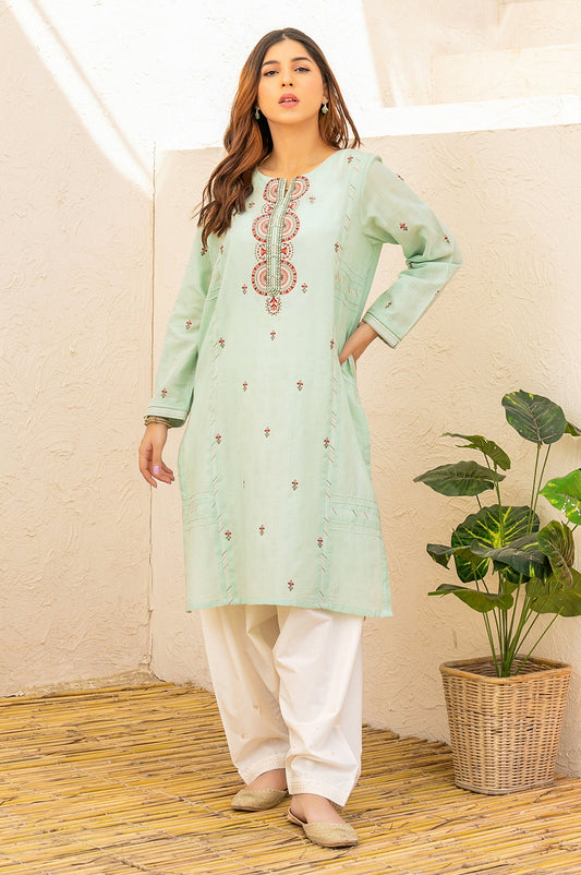 Stitched 1 Piece Embroidered Dyed Doria Shirt