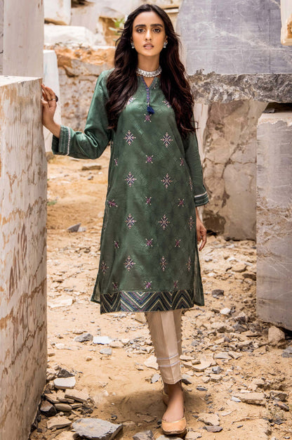 Stitched 1 Piece Self Jacquard Shirt