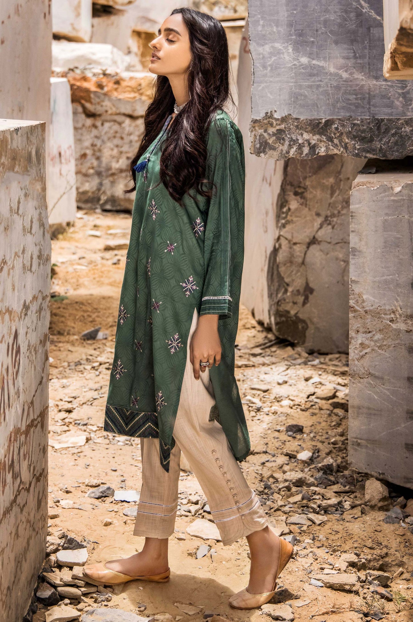 Stitched 1 Piece Self Jacquard Shirt