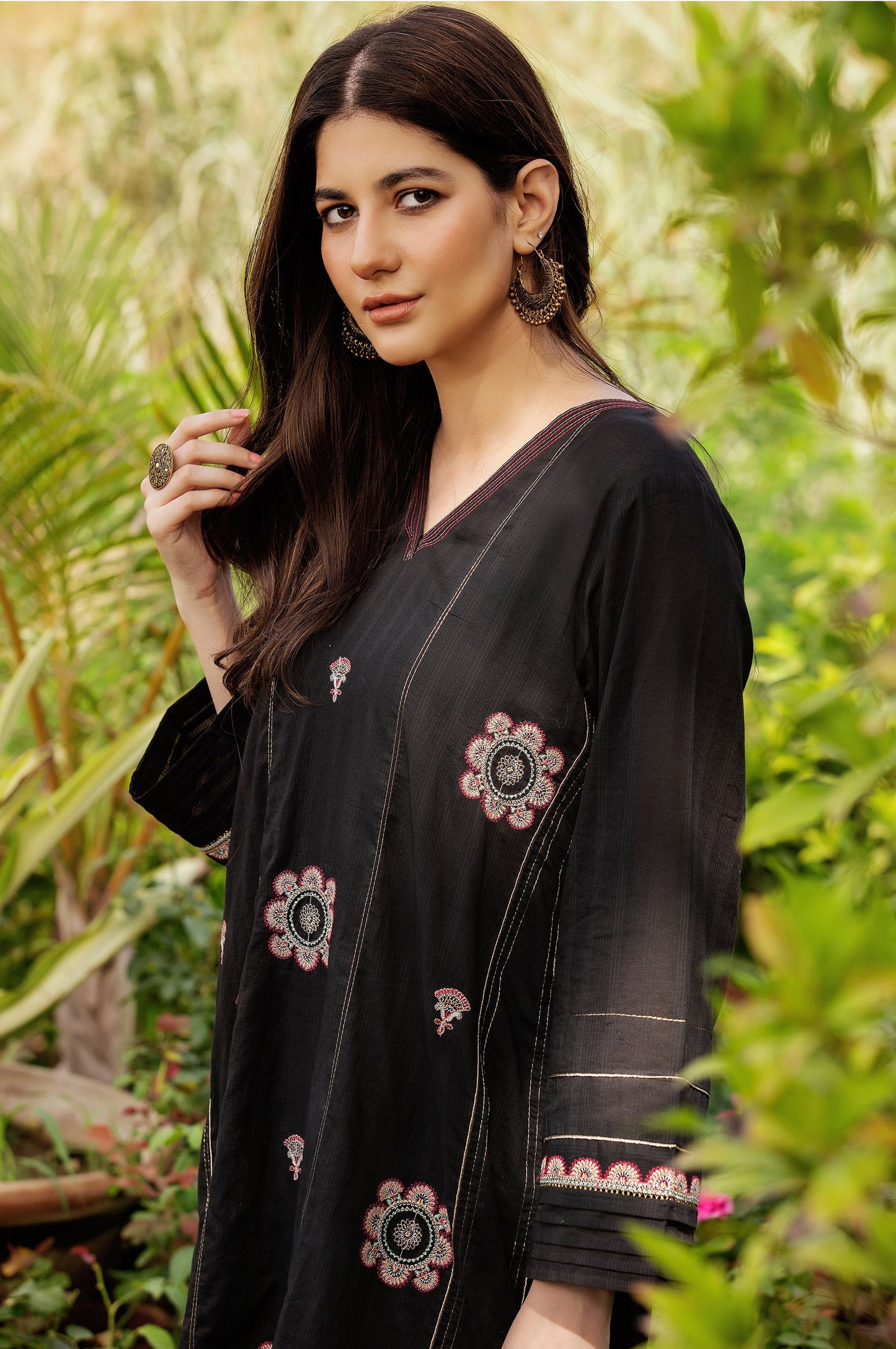 Stitched 1 Piece Embroidered Doria Lawn Shirt