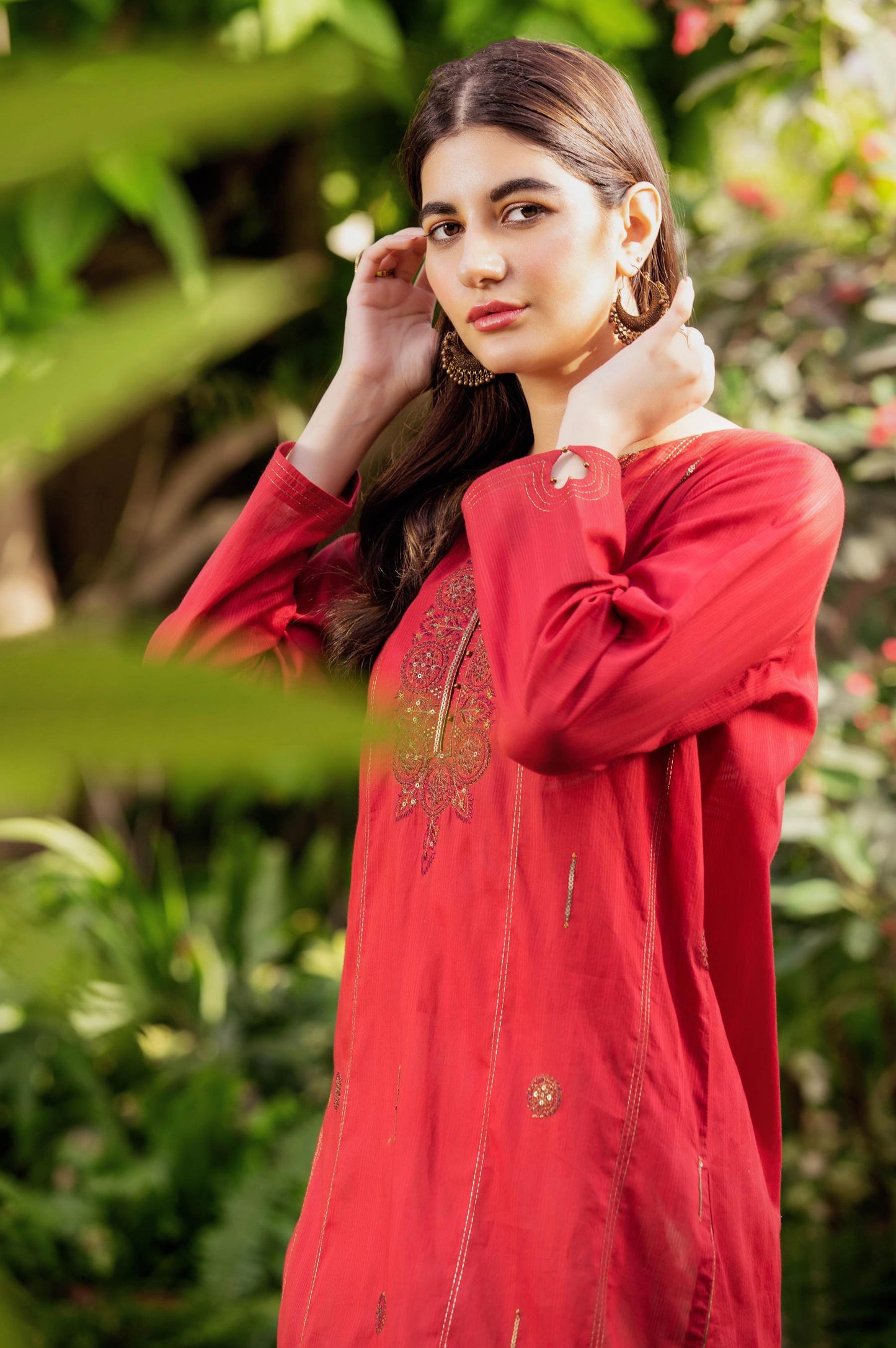 Stitched 1 Piece Embroidered Doria Lawn Top