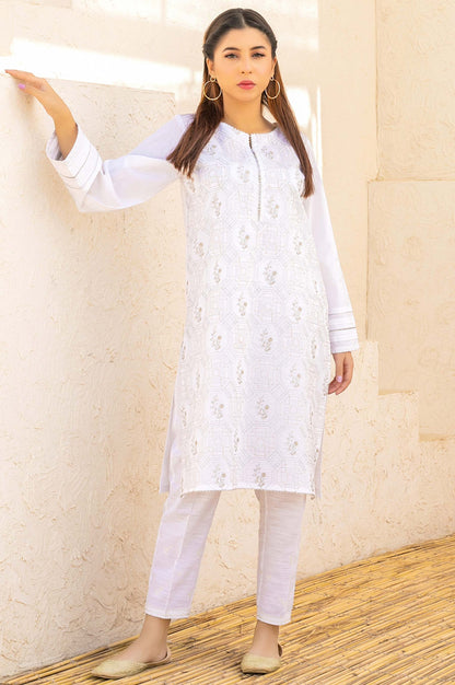 Stitched 1 Piece Embroidered Cambric Top