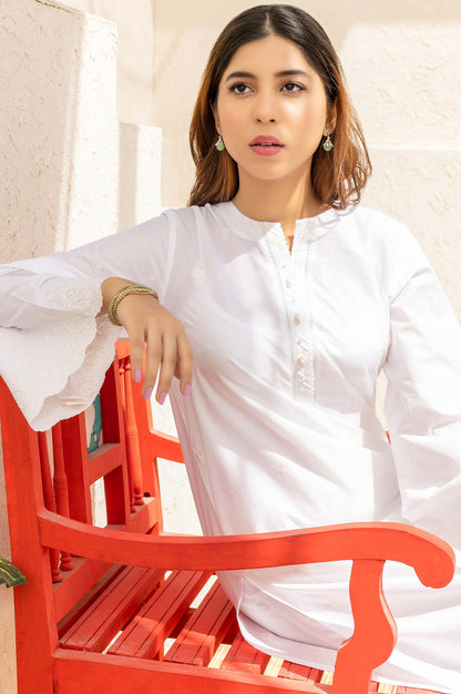 Stitched 1 Piece Embroidered Cambric Top