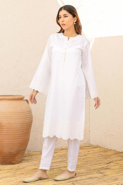 Stitched 1 Piece Embroidered Cambric Top