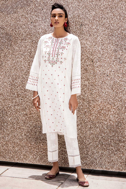 Stitched 1 Piece Embroidered Cambric Shirt