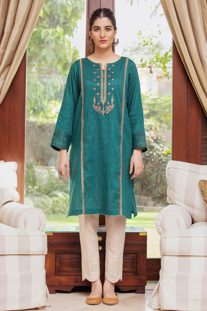 Stitched 1 Piece Embroidered Zari Turkishi Shirt