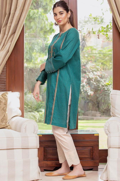 Stitched 1 Piece Embroidered Zari Turkishi Shirt