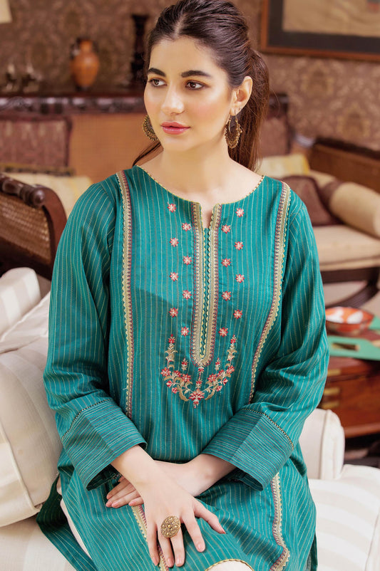 Stitched 1 Piece Embroidered Zari Turkishi Shirt