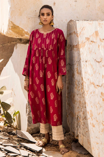 Stitched 1 Piece Satin Jacquard Shirt