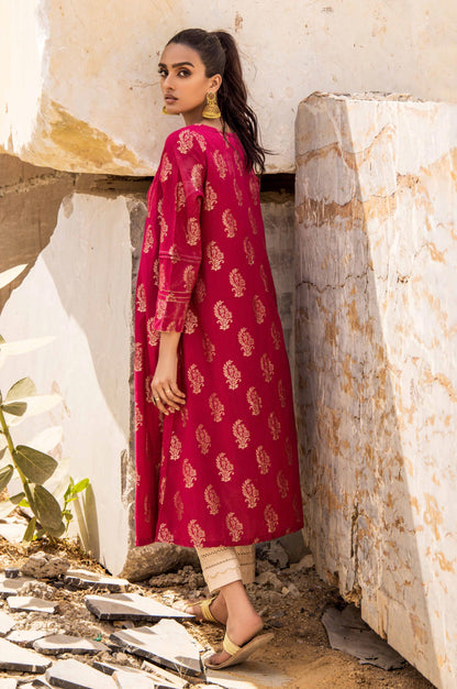 Stitched 1 Piece Satin Jacquard Shirt